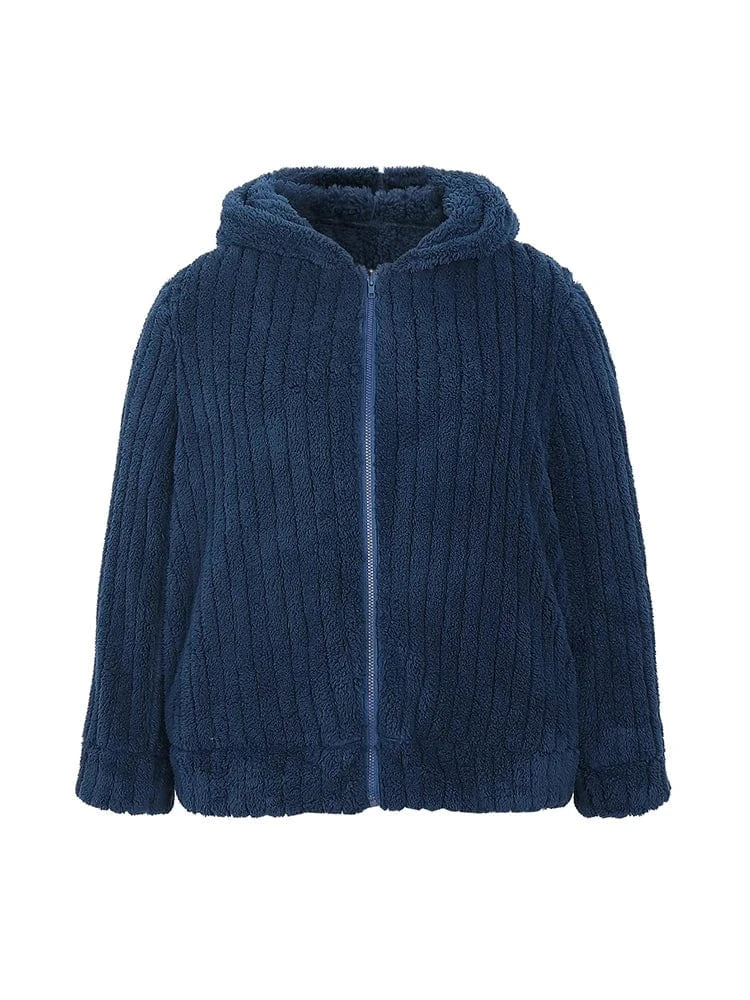 Plus Size 2024 New Women's Casual Hooded Jacket Zip Solid Colour Jacket Best Choice for Autumn and Winter