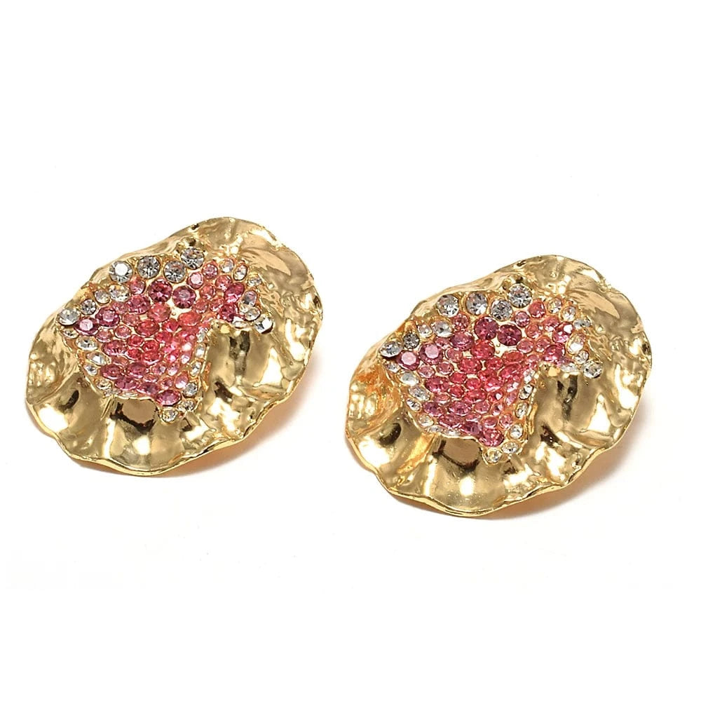 Statement Metal Earrings Trendy Drop Earrings Elegant Popular Earrings Female Accessories Wholesale