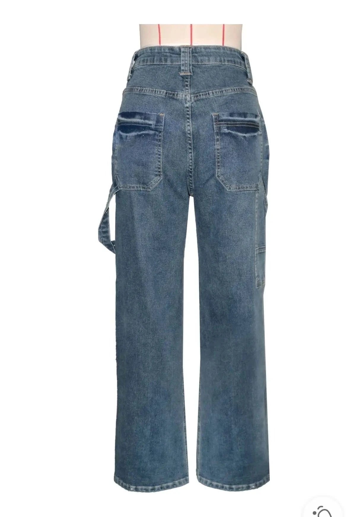 Streetwear Wide Leg Jeans Cargo Pants Sexy Women High Waist Elegant Denim Casual Straight Trousers