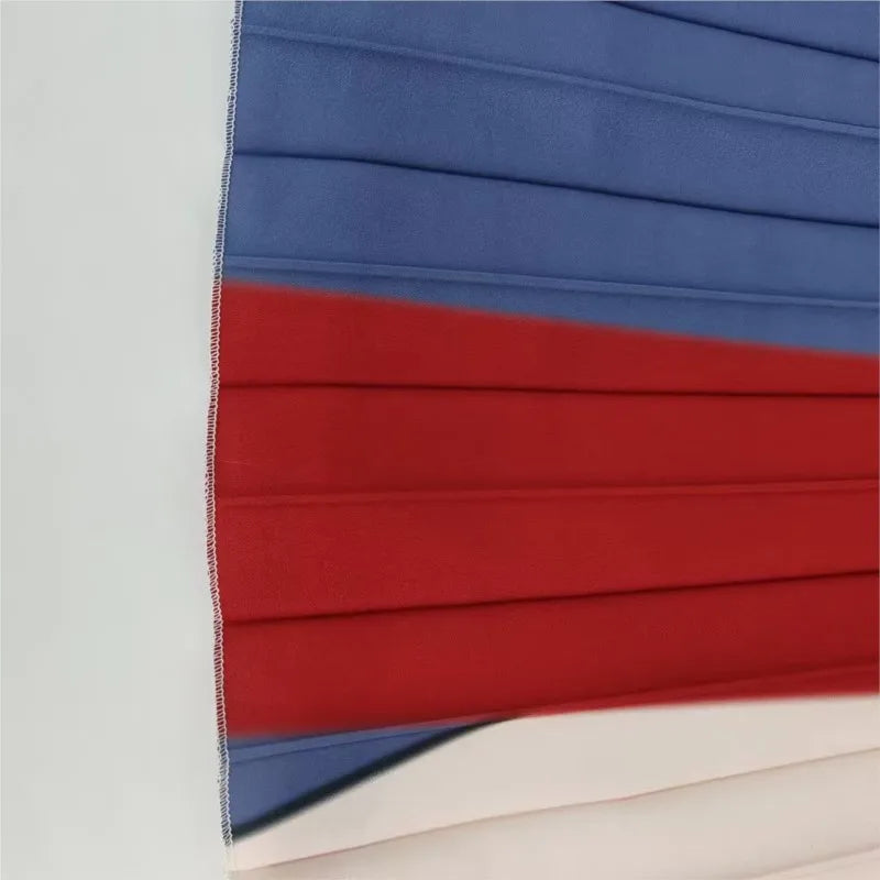 Elegant Sexy Off Shoulder Tube Tops Colorful Stripes Maxi Dress Women Sleeveless Color Collision Wrinkles Irregular Party Dress