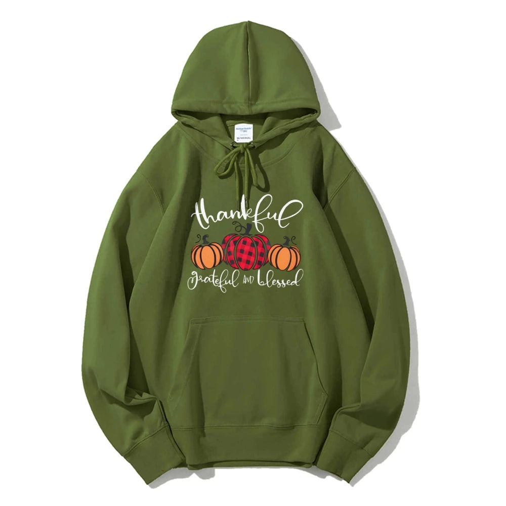 Halloween Pumpkin Graphic Hoodie Casual Drawstring Design Thermal Top Long Sleeve Multi Pocket Sweatshirt Fashion Sweater Autumn