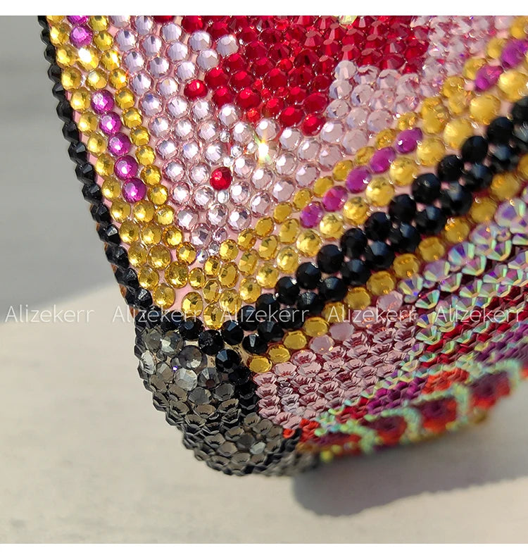 Alizekerr Butterfly Diamond Evening Bags Women 2025 Luxury Designer Gorgeous Rhinestone Clutch Purses And Handbags Wedding Party