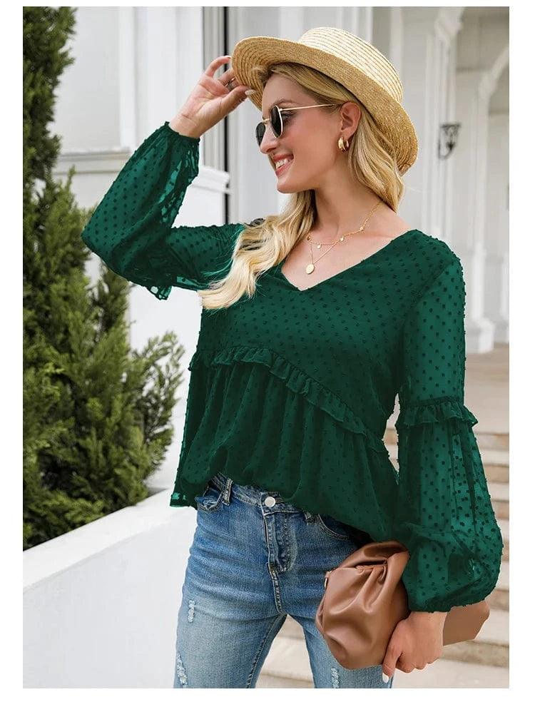 Spring Summer New Women's Black Lace Collar Maternity Shirt Sheer Long Sleeve Drawstring Design for Expectant Mothers