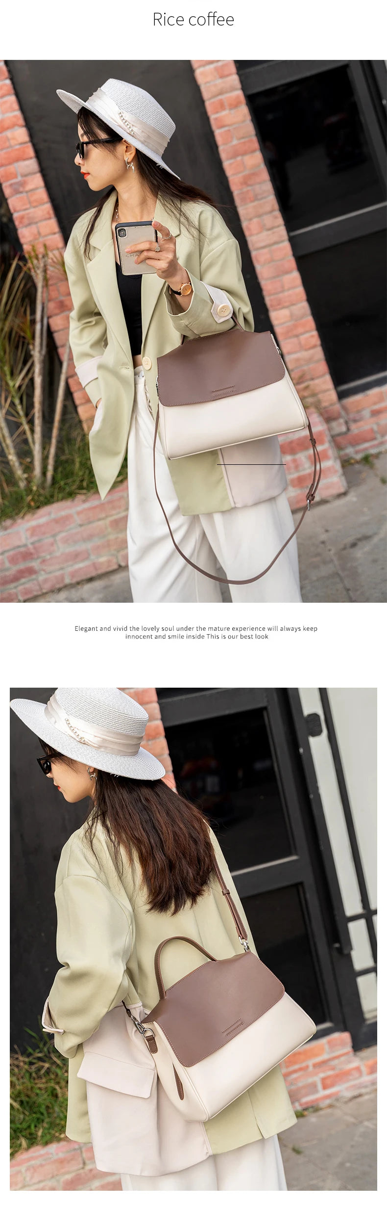 Women's Cowhide Genuine Leather Shoulder Bag Female Fashion Luxury Designer Handbags Ladies Commuting Large Capacity Bucket Bags