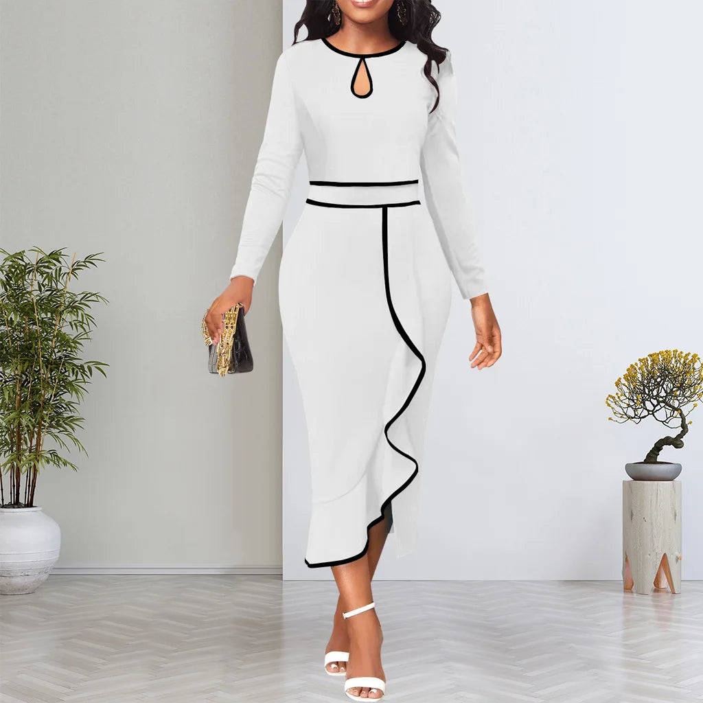 Sexy Fashion Lotus Leaf Women's Dress JX5773