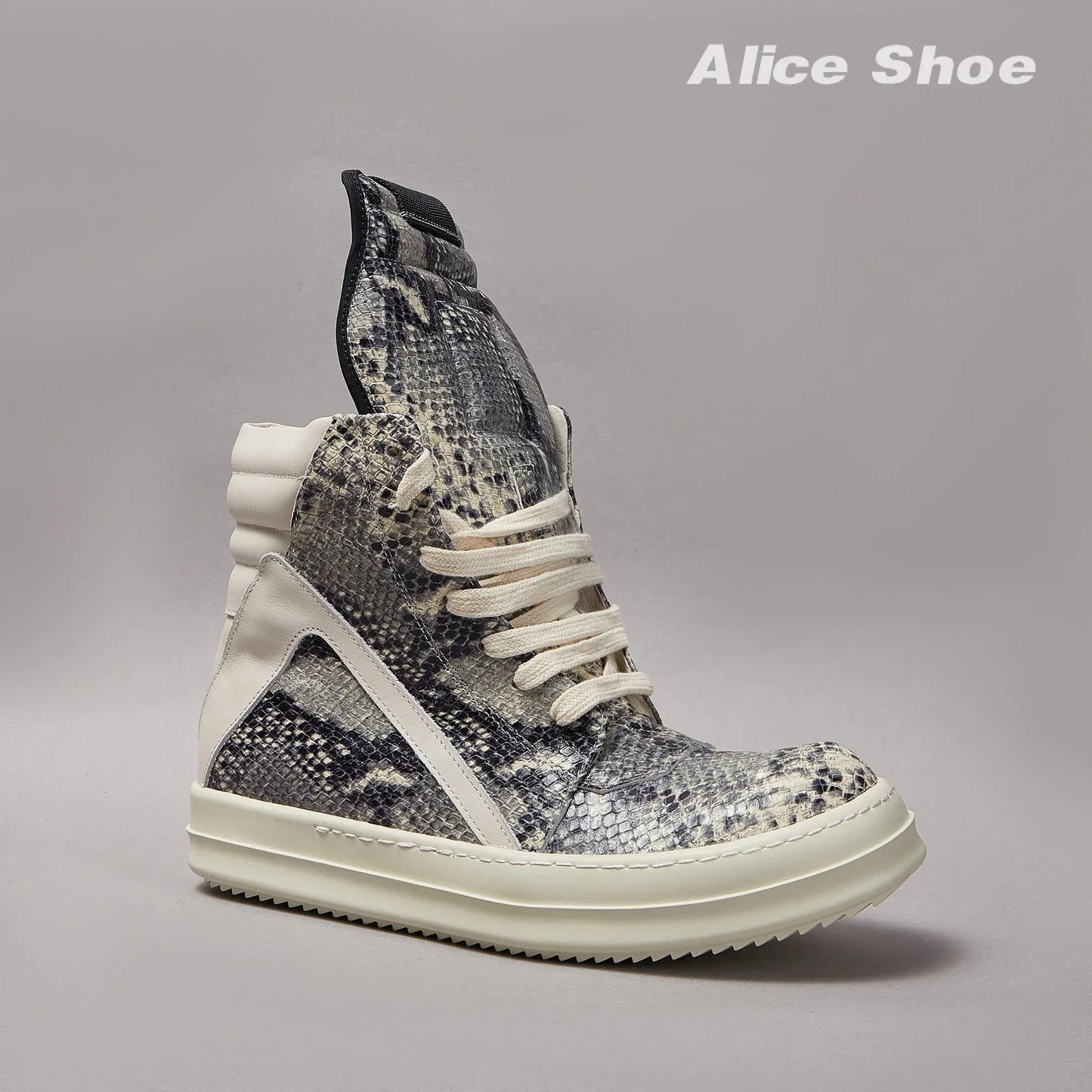 Premium Leather Platform Ankle Boots