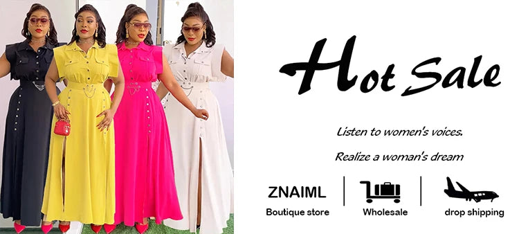 Znaiml Summer Birthday Party Evening 2 Piece Dress Set Women Sleeveless Shirt and Cargo Split Long Skirts Suit Vacation Outfits