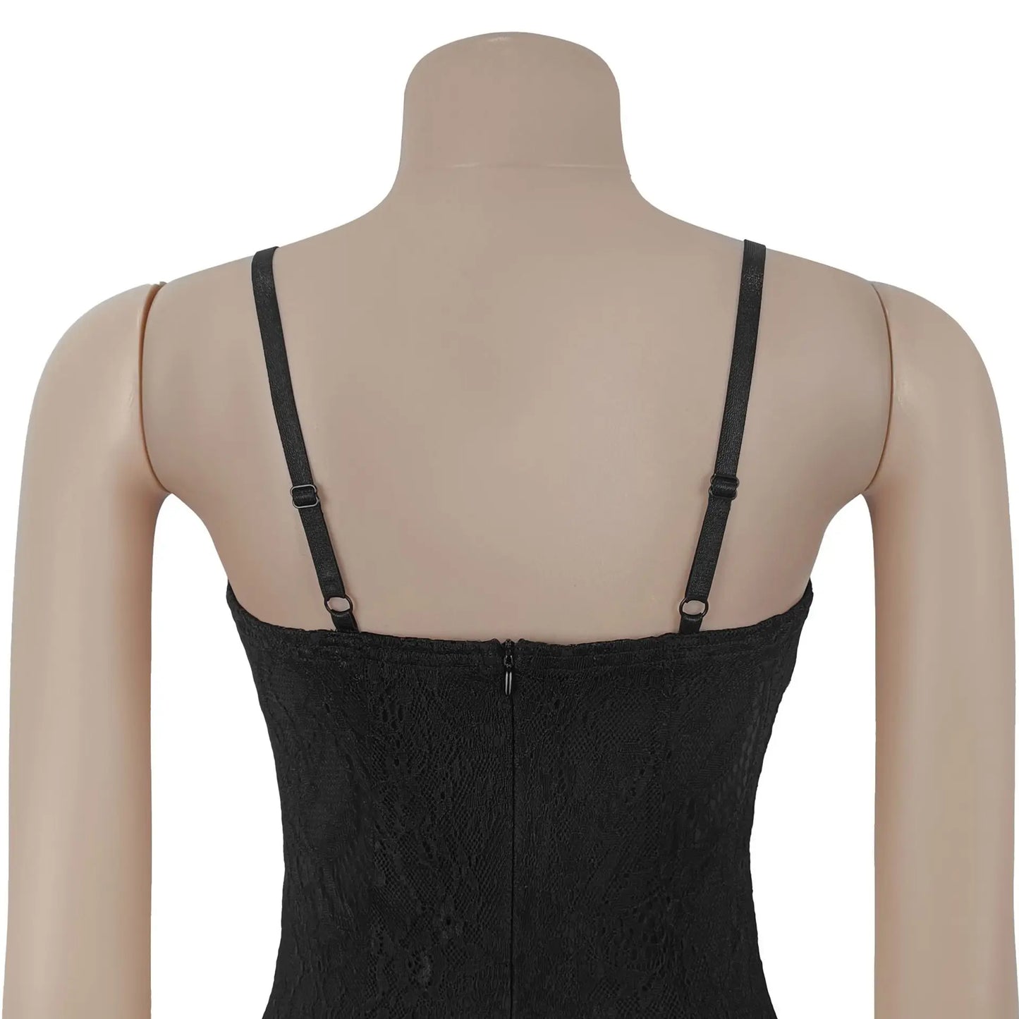 Weird Puss Sexy Mesh Jacquard Dress Women See Through Patchwork Sleeveless Backless Stretch Skinny Midnight Party Club Vestidos