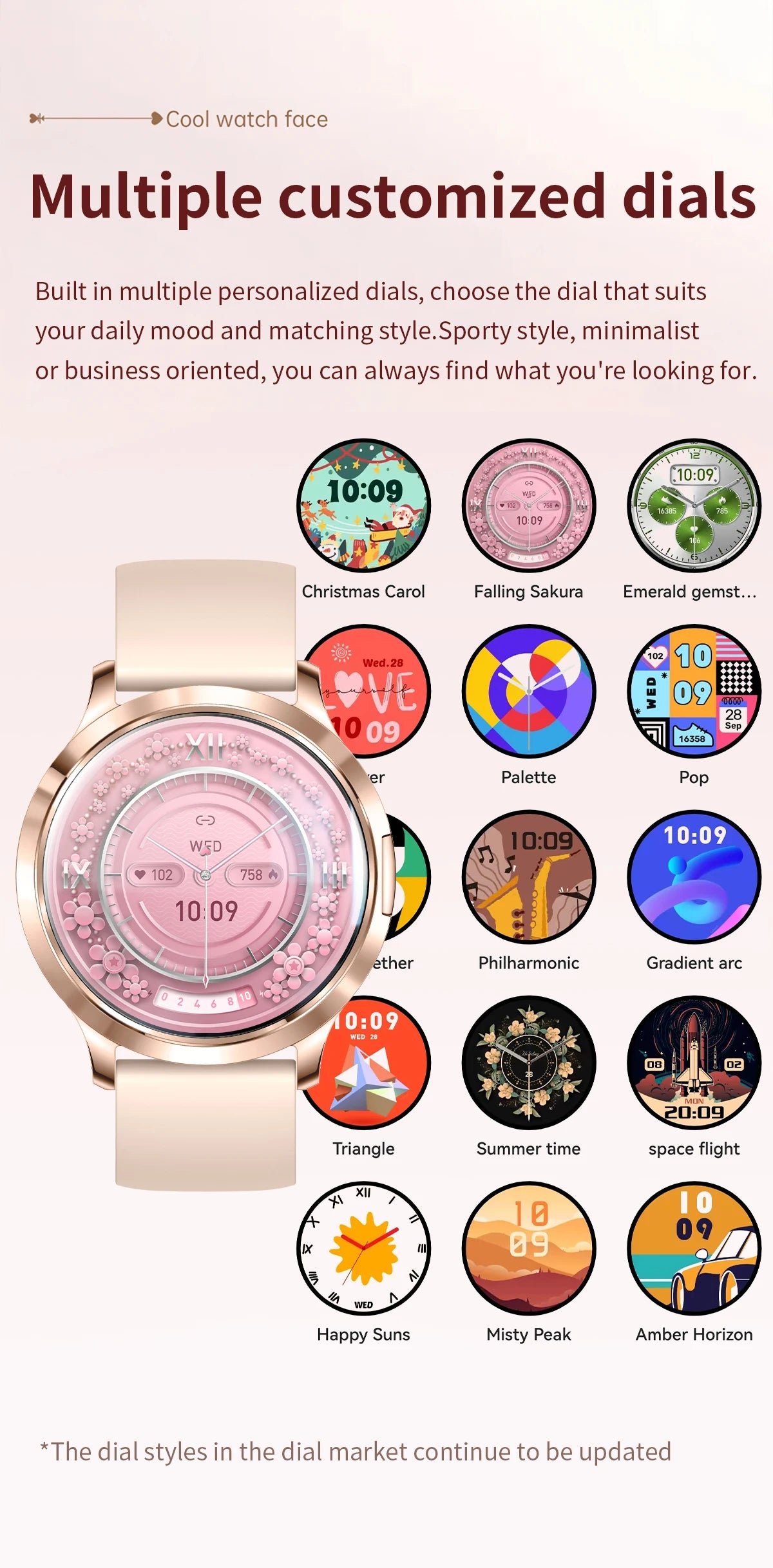 2025 New Smart Watch For Women 1.32"HD AMOLED Screen IP68 Waterproof Heart Rate Women Health Ladies Smartwatches For Android ios