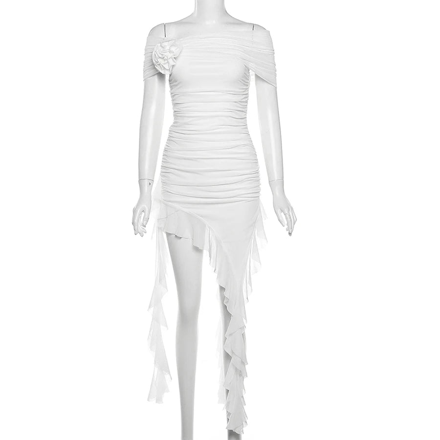 Sylcue Spring Bachelor Party Sweet Gentle Intellectual Tight Character Hot Mature Beautiful Girl Chest Tassel Dress
