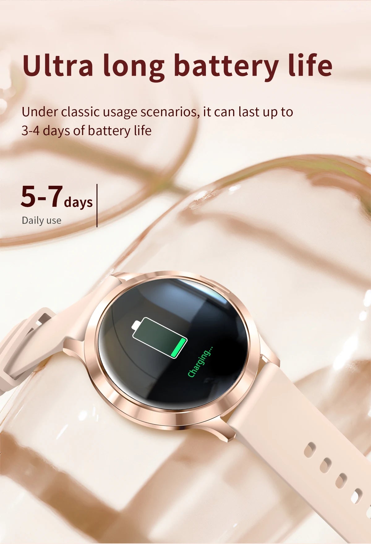 2025 New Smart Watch For Women 1.32"HD AMOLED Screen IP68 Waterproof Heart Rate Women Health Ladies Smartwatches For Android ios