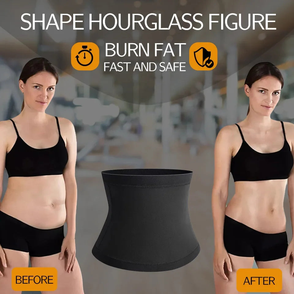 Postpartum Waist-fitted Shaping Belt For Women Sweat-absorbent Tummy Control Sport Waistband Belly Cincher Tummy Control Belt