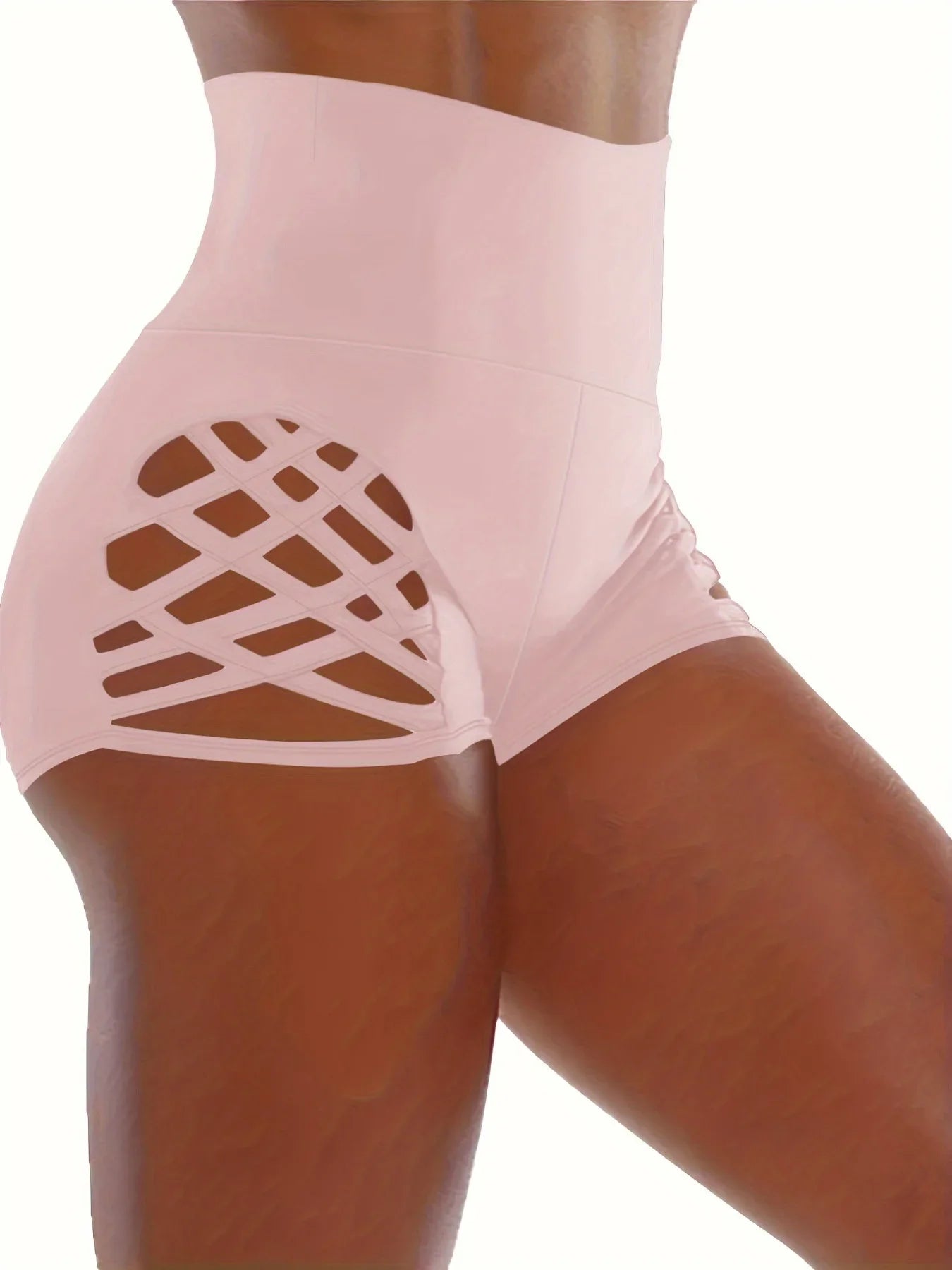 New In Shorts For Women Casual Summer High Waist Tight Yoga Shorts Large Hollow Sexy Fitness Shorts Plus Size Short For Girls