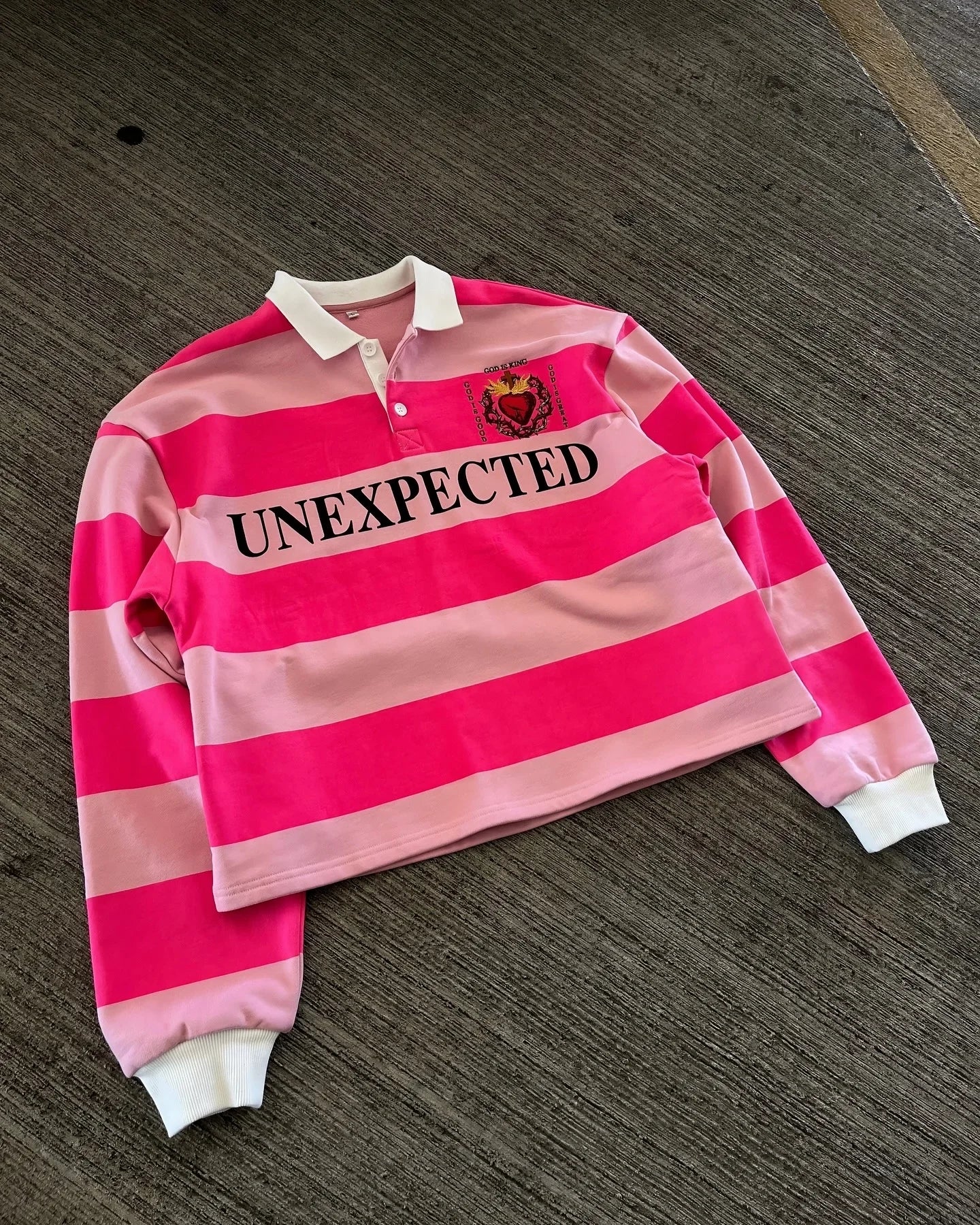 American Harajuku Fashion Hip-hop Striped Pretty Girl Shirt Letter Printed Polo Shirt Y2k Retro Men's Long Sleeved T-shirt