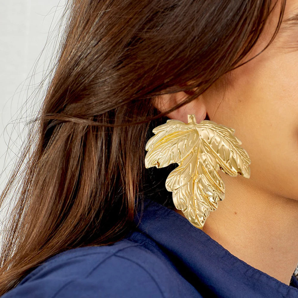 Fashion Jewelry Big Gold Color Round Geometric Earrings Dangle Drop Earrings For Women African Wedding Party Gifts