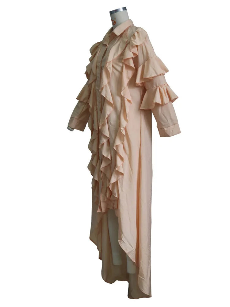 Wmstar Dresses for Women Puff Sleeve Elegant Sweet Shirts Maxi Dress New Summer Clothes Wholesale Dropshipping with Bandage
