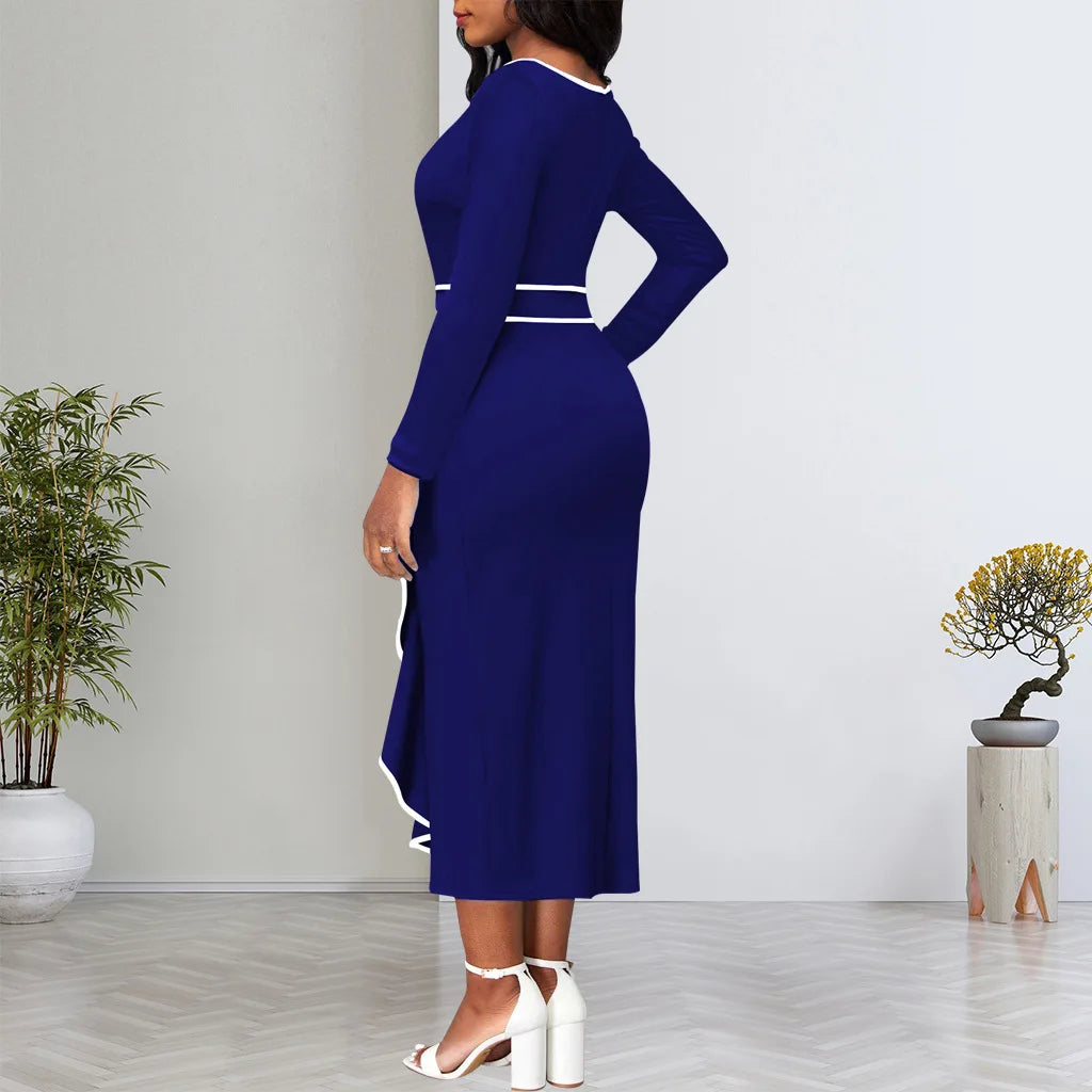 Sexy Fashion Lotus Leaf Women's Dress JX5773