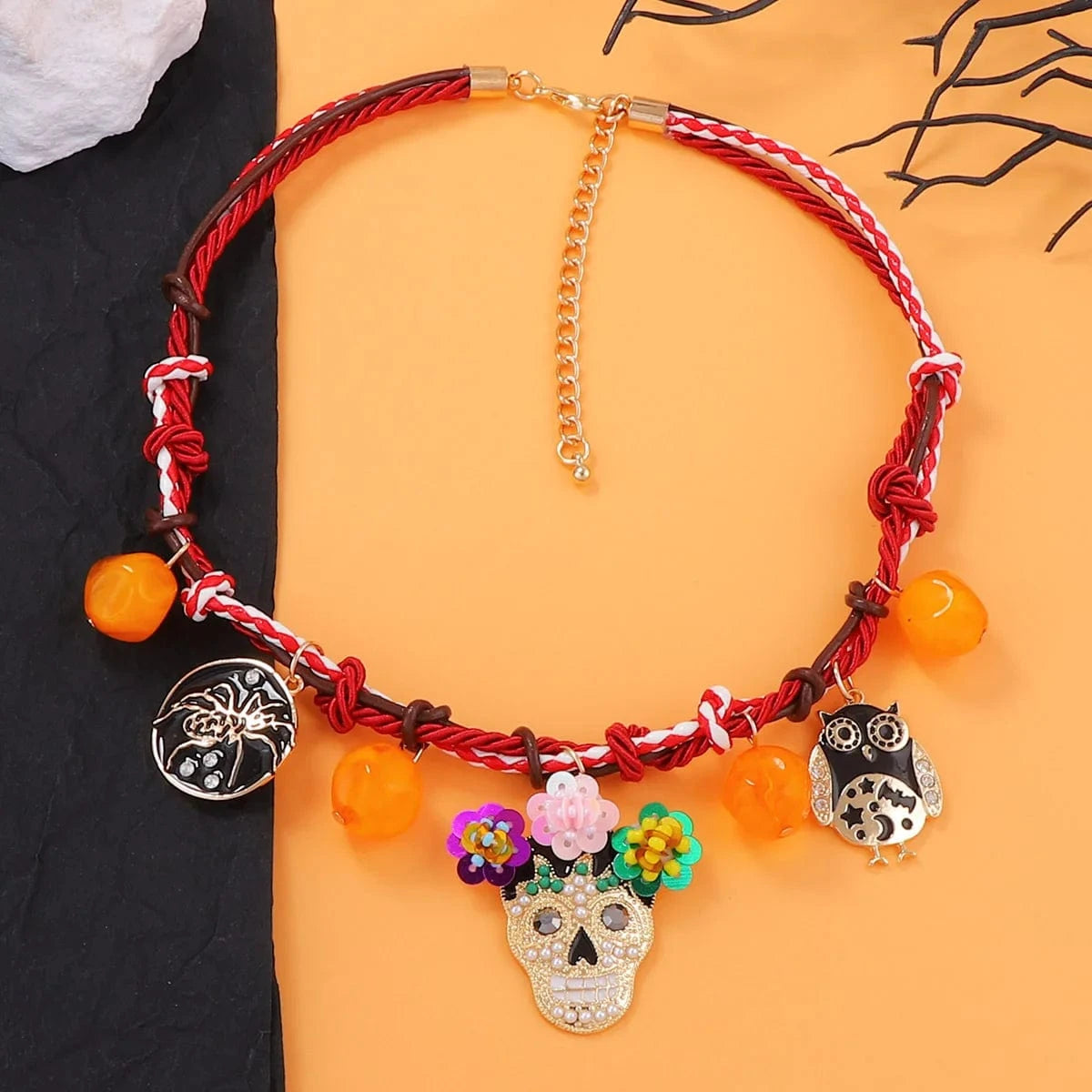 Luxury Crystal Exaggerated Water Droplet Tassel Necklace Women's Fashion Collarbone Chain