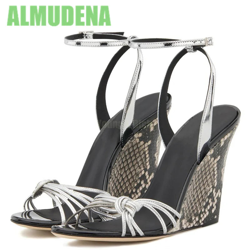 Comfortable Open Toe Buckle Strap Wedge Sandals For Women