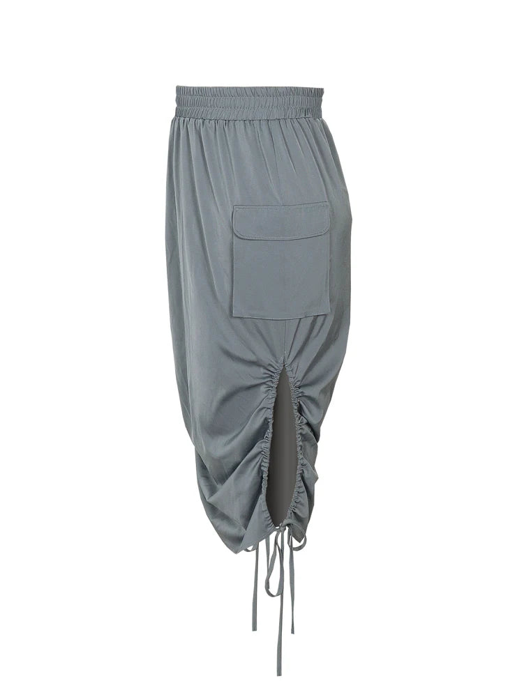 Plus Size 2025 Summer New Women's Casual Half Skirt Pure Colour Knitted Half Skirt Mature Sexy Wearable