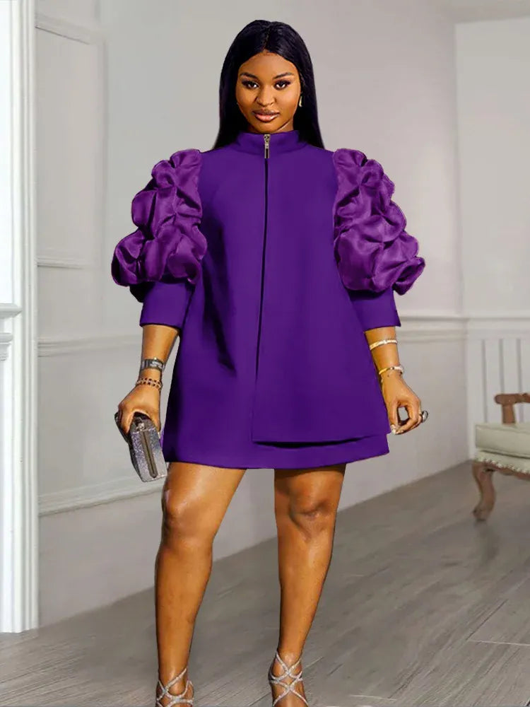 Plus Size Satin Floor Length Dress