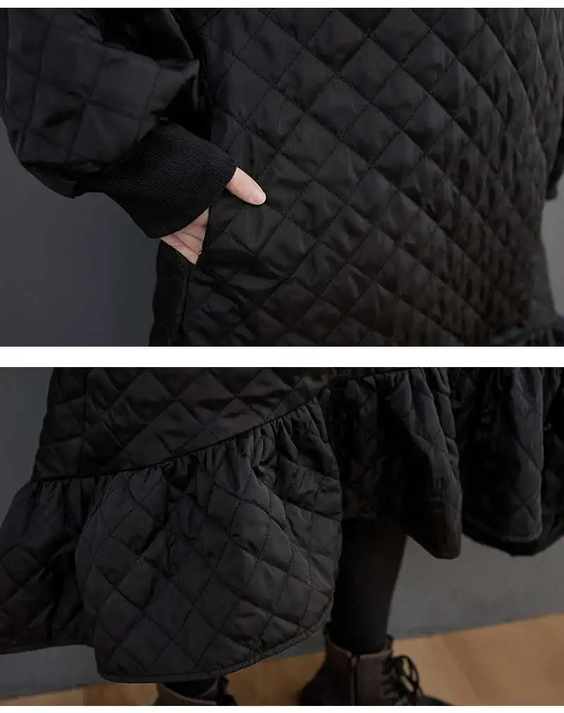 Loose Fishtail Mid-Calf Dress