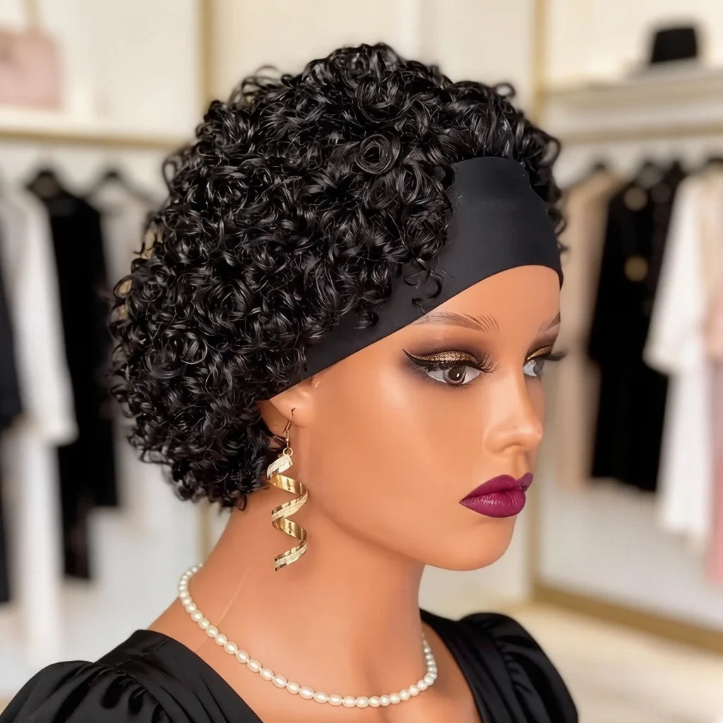 Natural Curls Lightweight Pixie Headband Wig For Women