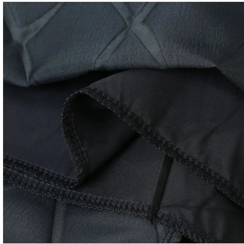 French style fashion black diamond embroidered dress women's autumn and winter new simple fluffy skirt high waist slim dress.