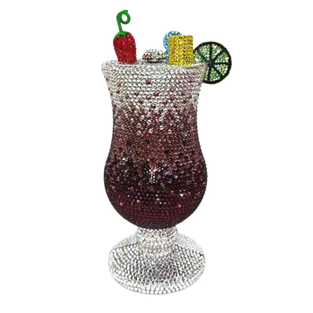 XIYUAN New Martini Bag Women Luxury Rhinestone Evening Bags Diamond Fashion Cup Handbag Wedding Bridal Clutch Classy Party Purse