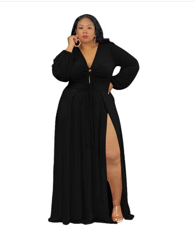 Wmstar Dresses for Women Puff Sleeve Elegant Sweet Shirts Maxi Dress New Summer Clothes Wholesale Dropshipping with Bandage