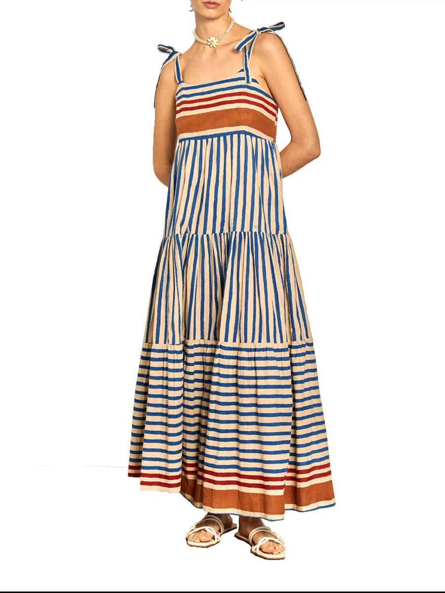 "Elevate Your Summer Wardrobe with Our Stylish Halter Neck Dresses in Blue and Red!"