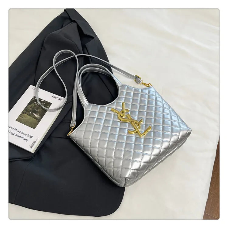2025 Spring New Style Large Women's Bags, Letter-patterned Large-capacity Tote Bags, Underarm Bags, Fashionable and Versatile