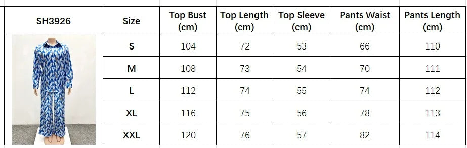 Pant Set Women Two Piece Sets Print Loose Casual Matching Sets Y2k Streetwear Shirt Tops Wide Leg Long Pants High Waist 2025