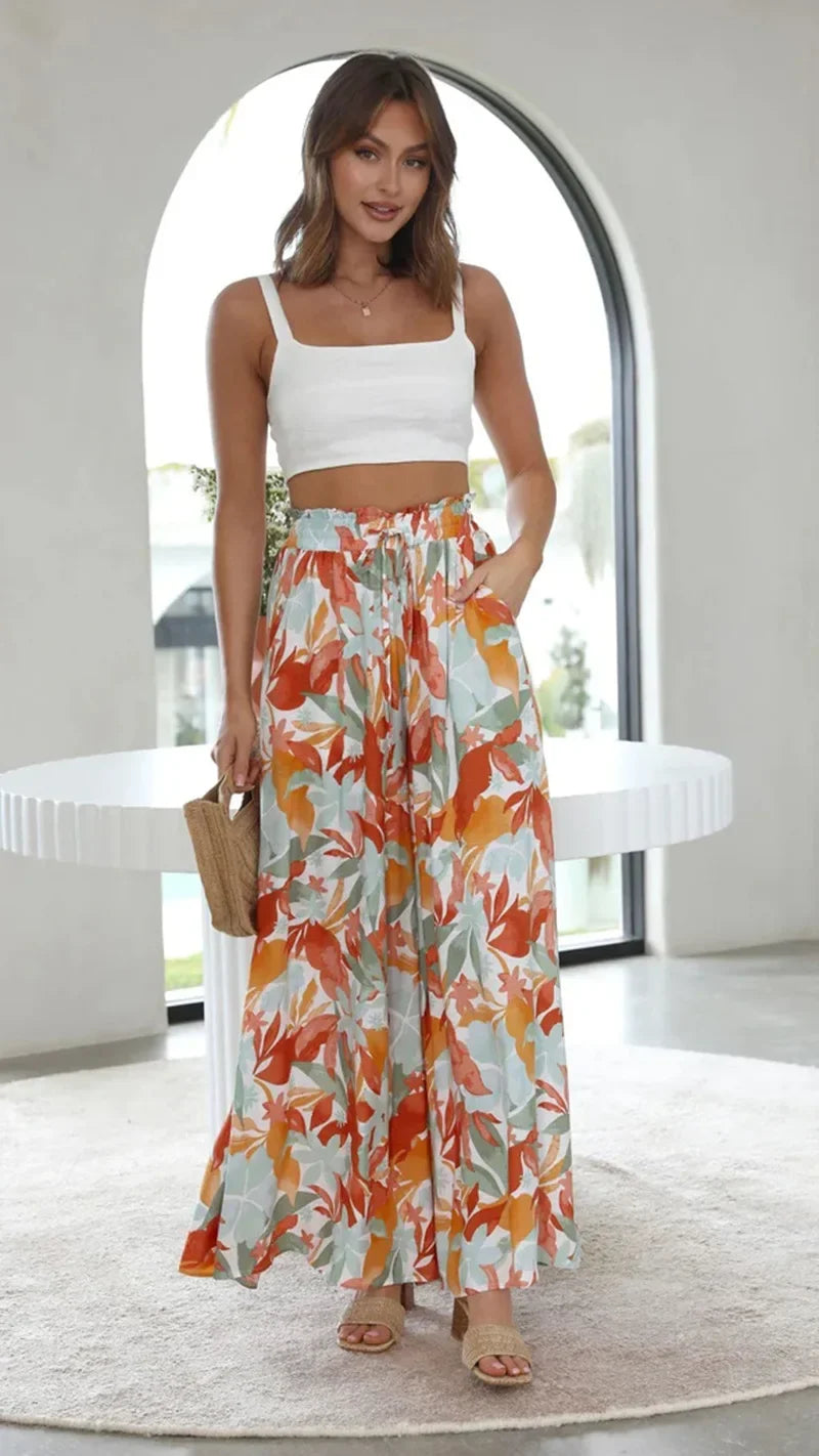 Fashionable Loose Casual Wide Leg Pants Women's Spring Summer Independent Station Long Trousers Comfortable Female Clothing