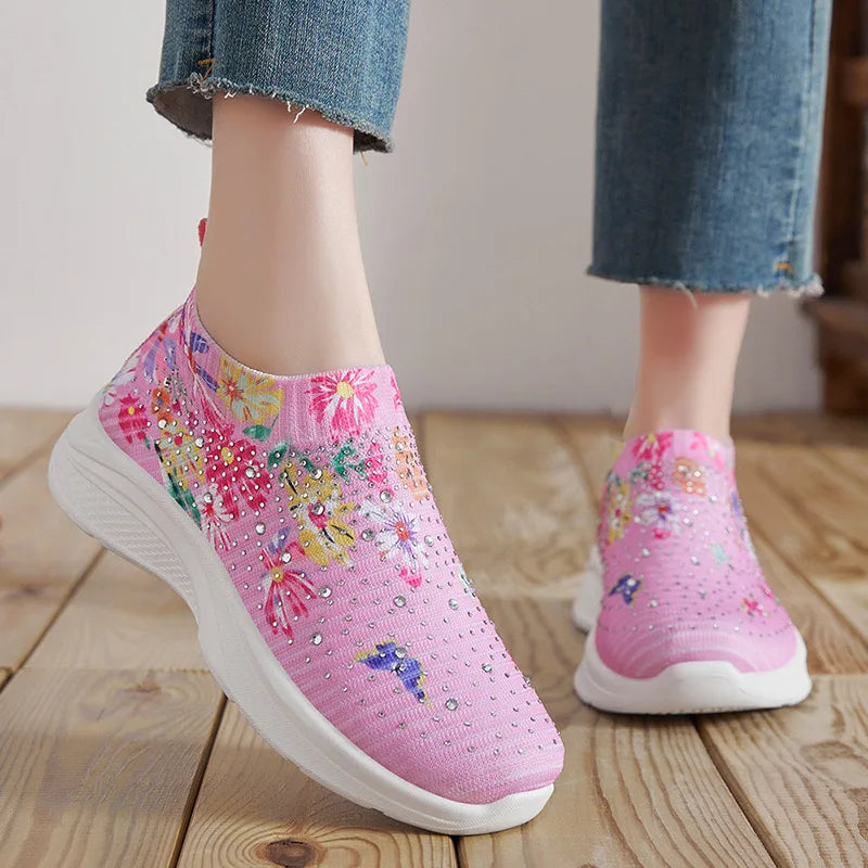 Shoes women 2025 new fashion fashion match color breathable single shoes women's shoes casual running shoes