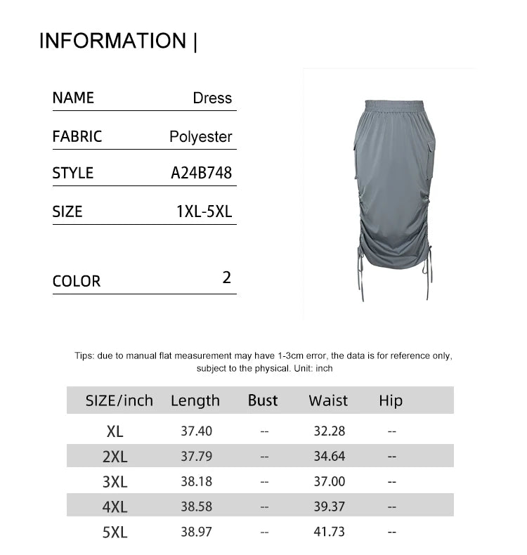 Plus Size 2025 Summer New Women's Casual Half Skirt Pure Colour Knitted Half Skirt Mature Sexy Wearable