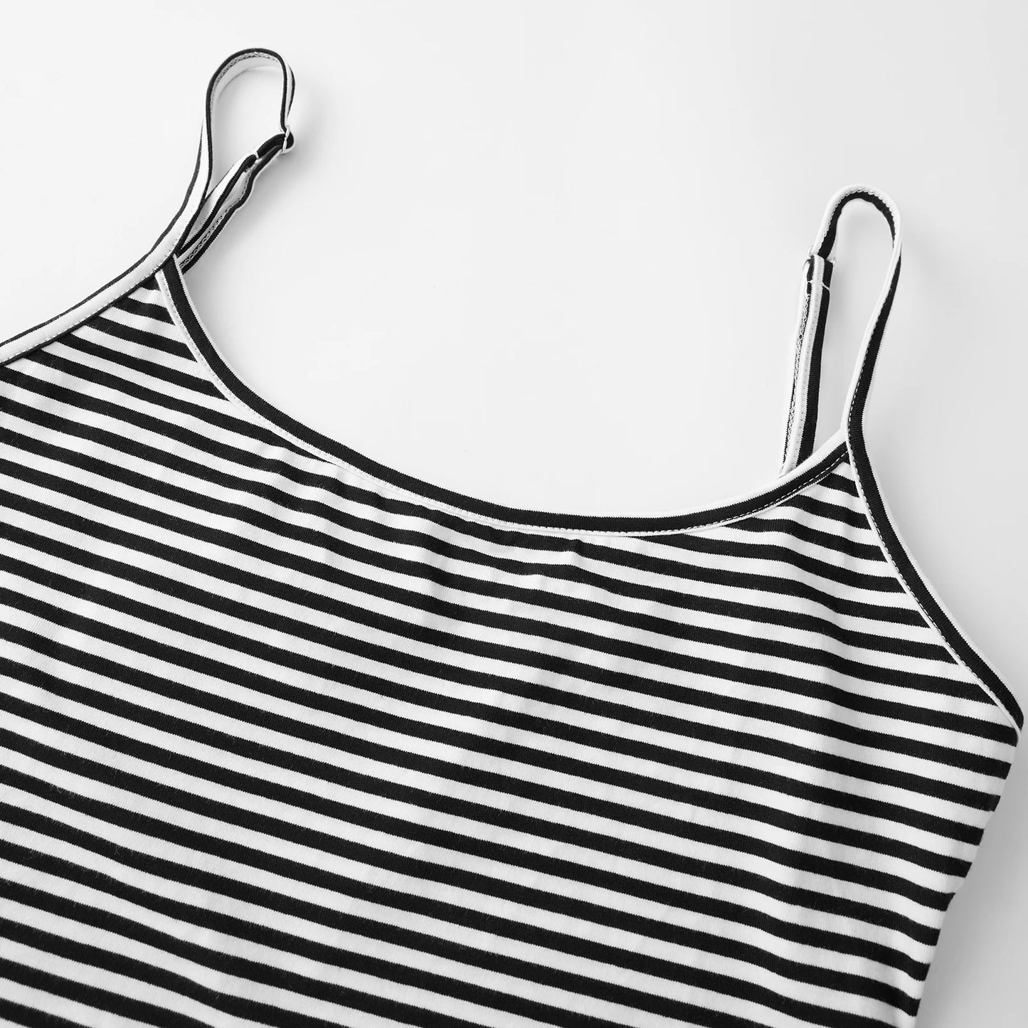 Striped Casual Summer Crop Top And Shorts Set for Women