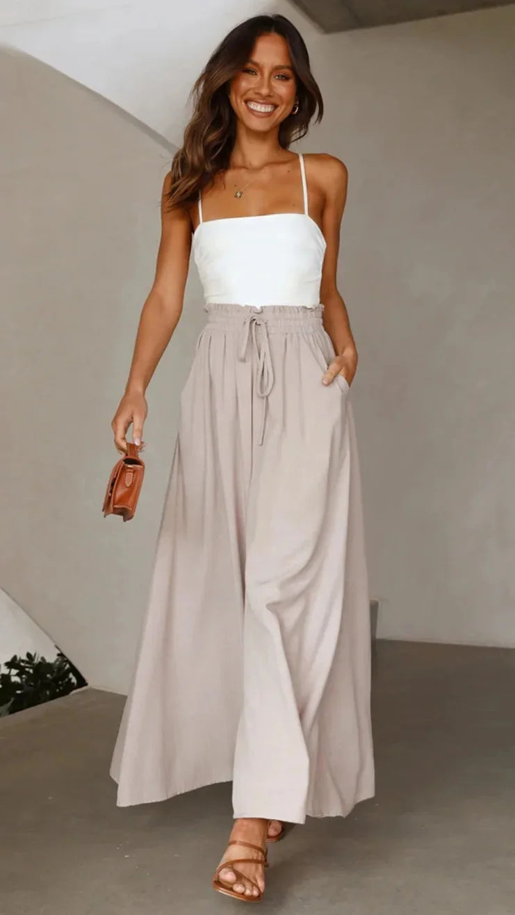 Fashionable Loose Casual Wide Leg Pants Women's Spring Summer Independent Station Long Trousers Comfortable Female Clothing