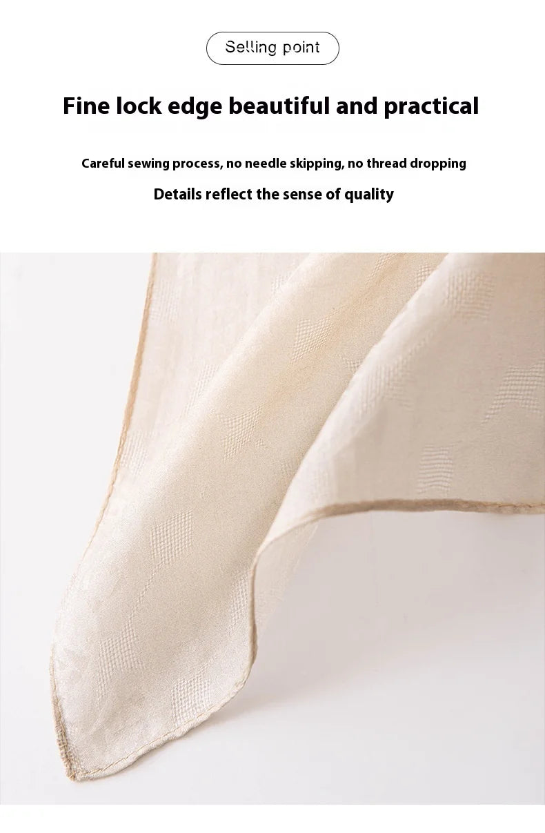 High-end women's new 100 mulberry silk scarf shawl cheongsam 170 * 55cm