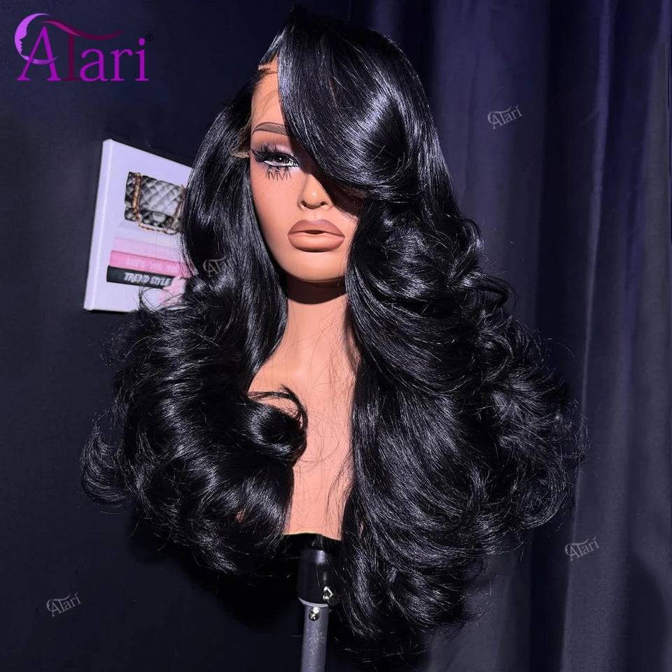 Pink Highlight Body Wave Human Hair Wig