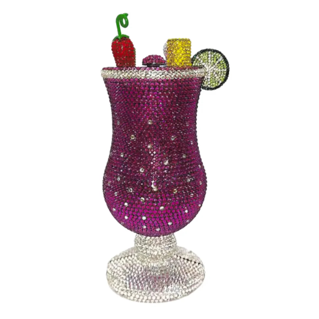 XIYUAN New Martini Bag Women Luxury Rhinestone Evening Bags Diamond Fashion Cup Handbag Wedding Bridal Clutch Classy Party Purse
