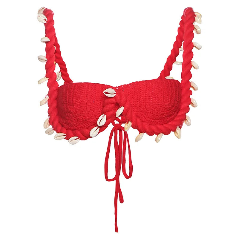 FAGADOER Sexy Knit 2 Piece Sets Woman Outfit Strap Low Neck Camis+Slash Waist Mini Skirts Suits Female Hipster Beach Clothing