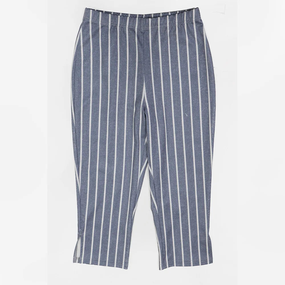 CM.YAYA Striped Printed Women's Set Sleeveless Necktie Tops and Leggings Pants 2025 Sexy Party Two 2 Piece Sets Outfit Tracksuit