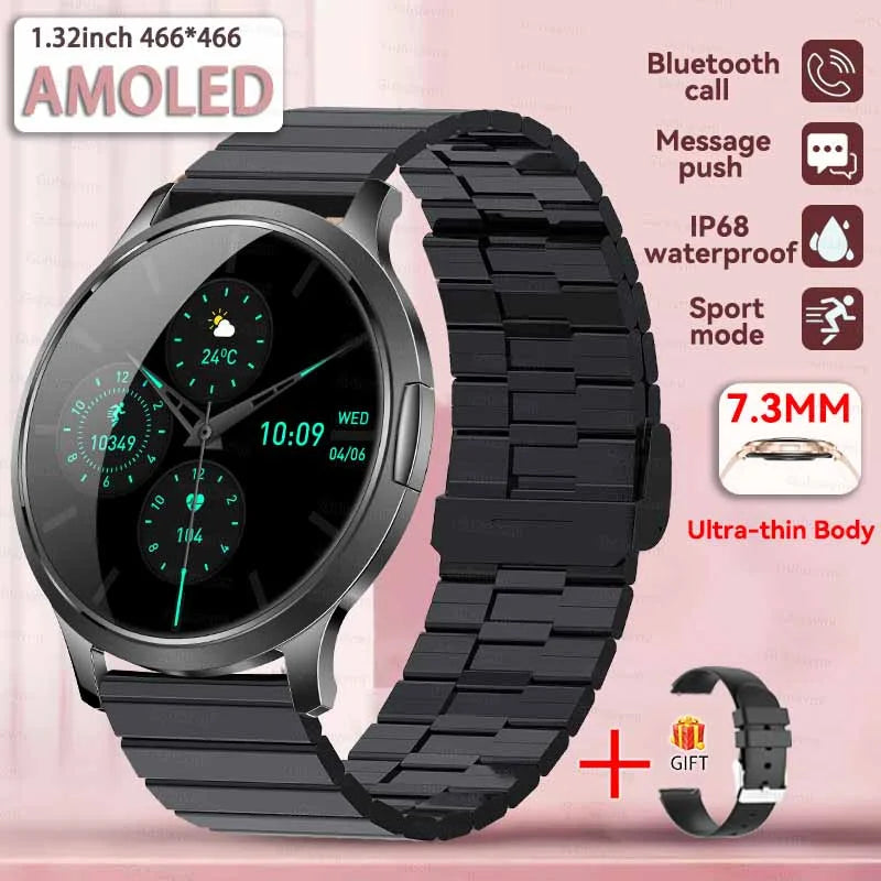 2025 New Smart Watch For Women 1.32"HD AMOLED Screen IP68 Waterproof Heart Rate Women Health Ladies Smartwatches For Android ios