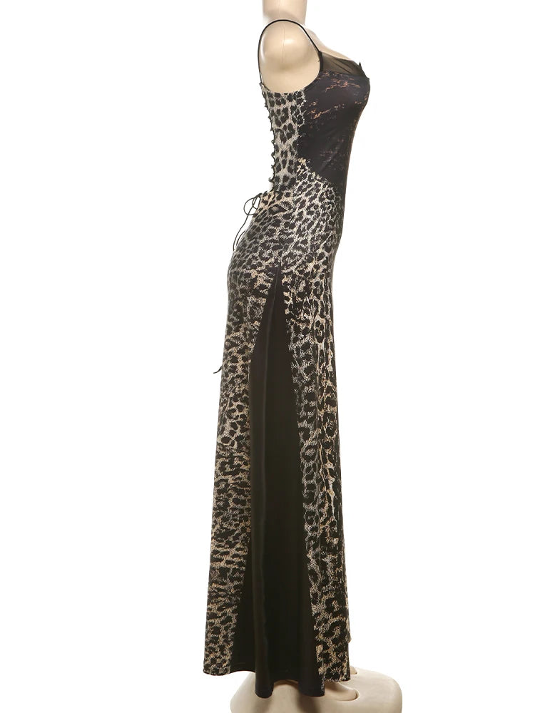 Weird Puss Backless Shirring Dress Women Mesh Patchwork Sexy Coquette Sleeveless Summer Birthday Party Clubwear Skinny Vestidos