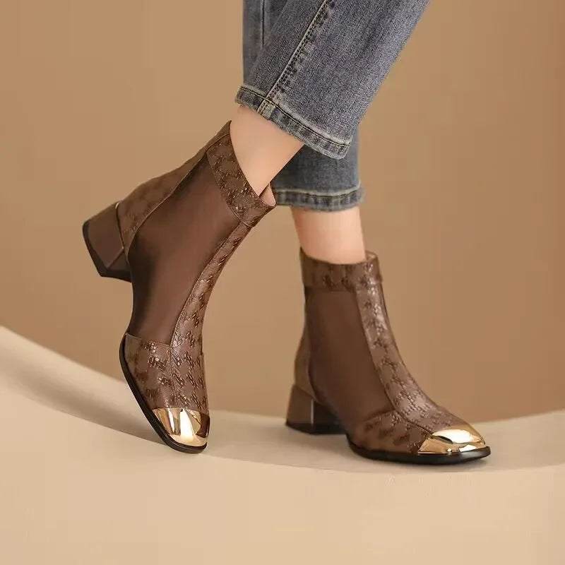 Breathable Mesh Ankle Boots