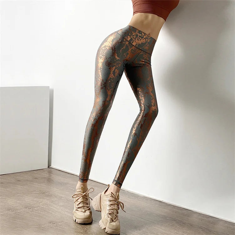 Serpentine Sports Tights Woman Push Up Leggings Sport Casual Gym Fitness Running Leggins Sexy Female High Waist Legging Pants