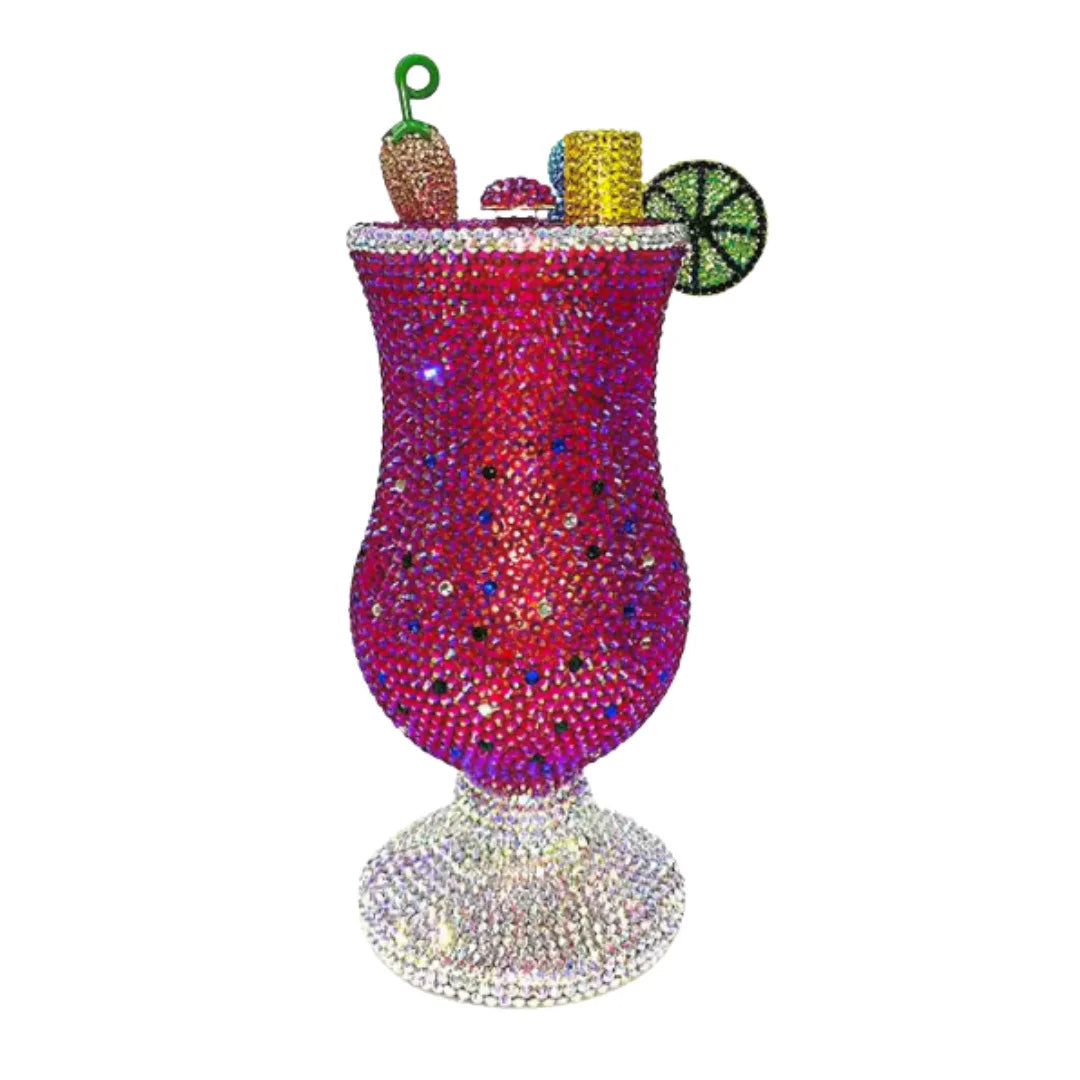 XIYUAN New Martini Bag Women Luxury Rhinestone Evening Bags Diamond Fashion Cup Handbag Wedding Bridal Clutch Classy Party Purse