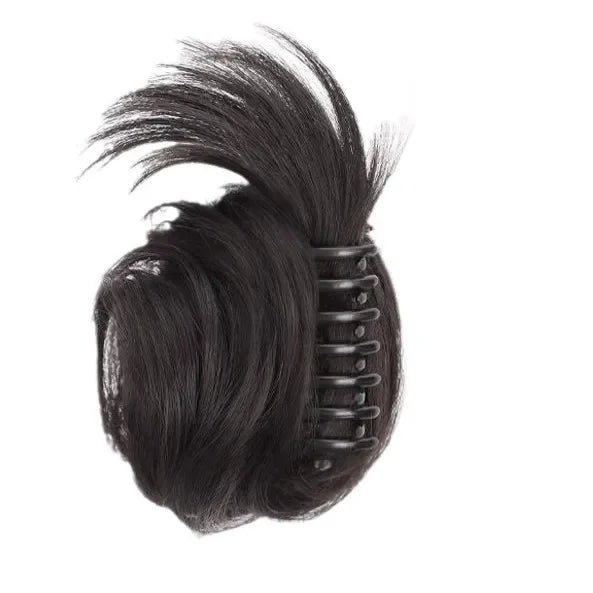 Realistic Hair Extensions Hair Bands Bun Maker Hair Clips Fake Hair Low Ponytail Holder Fake Hair Bundles Hair Accessories