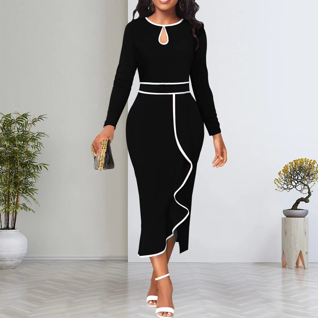 Sexy Fashion Lotus Leaf Women's Dress JX5773